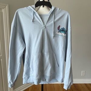 Disney Stitch character zippered hoodie jacket in a size medium